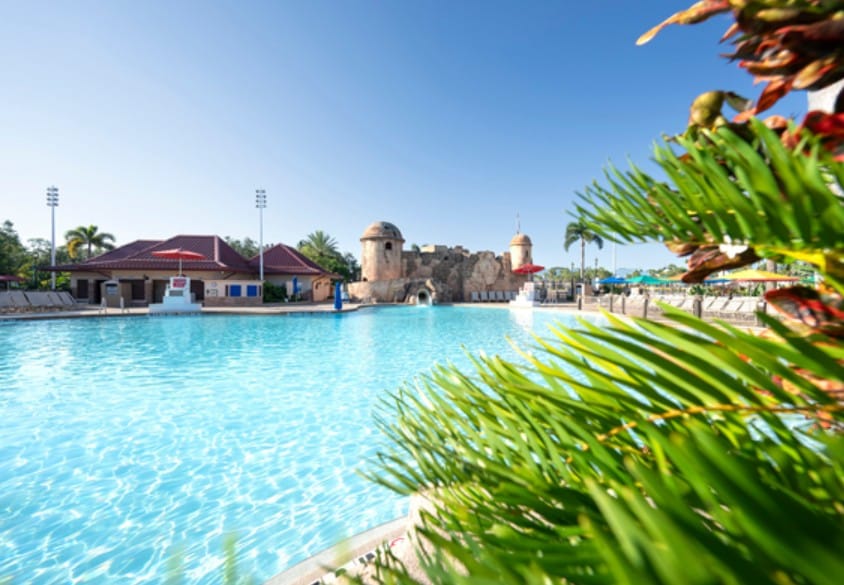 The Fuentes del Morro pool at Caribbean Beach Resort