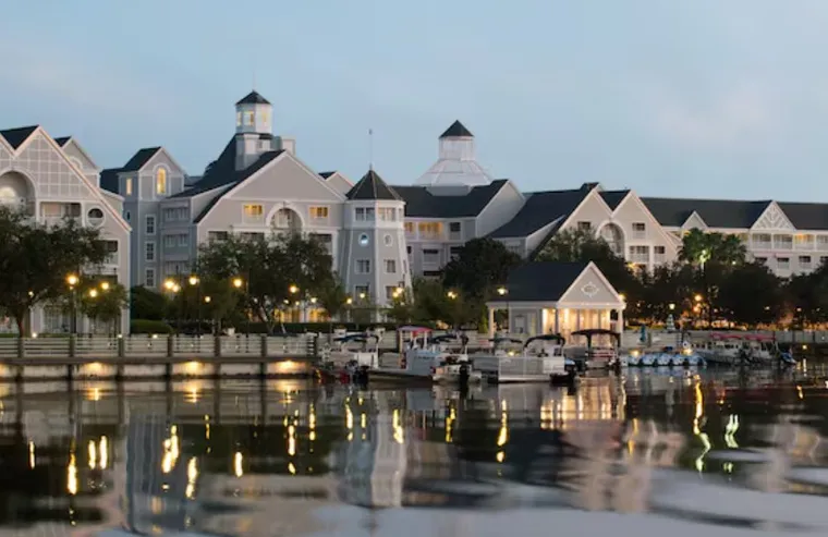 DIsney's Yacht Club Resort views from the water