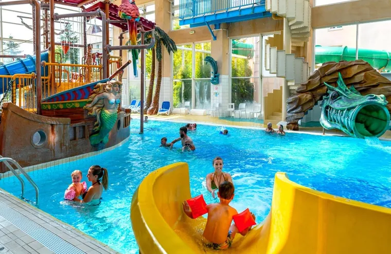 The Pirates-themed water playground at Explorers Hotel