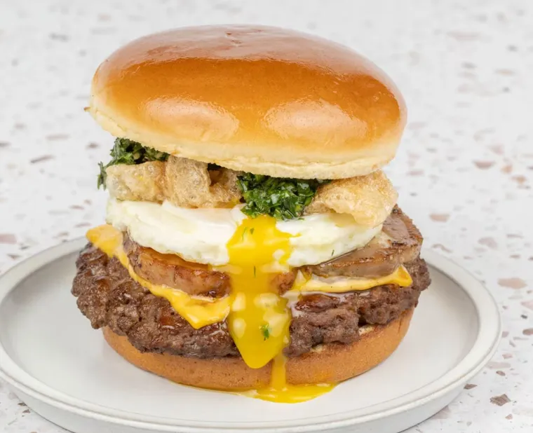 The Porchetta Burger served at Everything POP quick service at POP Century