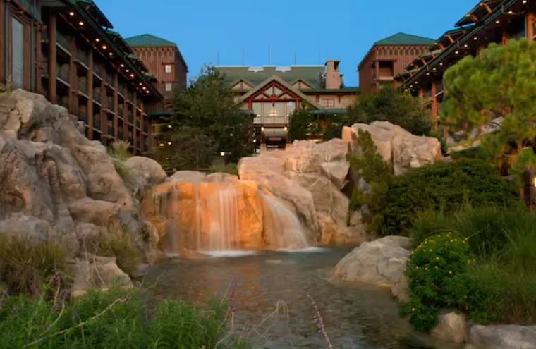 A view of the main building at Wilderness Lodge Resort