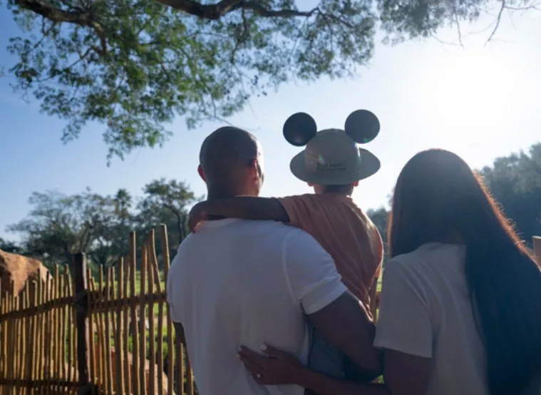 A family at Animal Kingdom