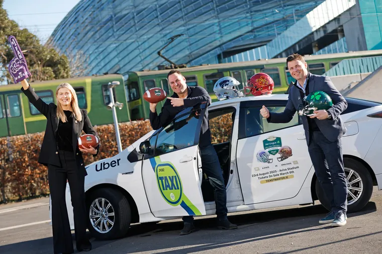 Launch of the official partnership between Uber and the Aer Lingus College Football Classic at the Aviva Stadium