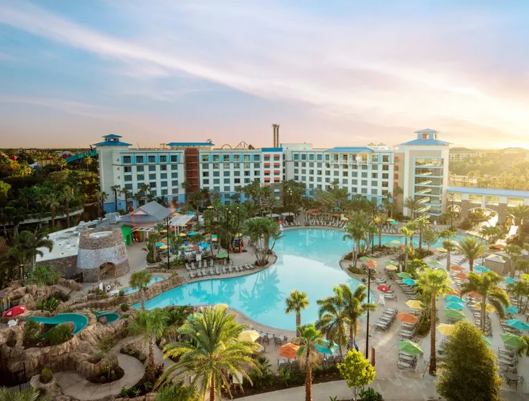 Sapphire Falls Resort, overlooking the lagoon style swimming pool